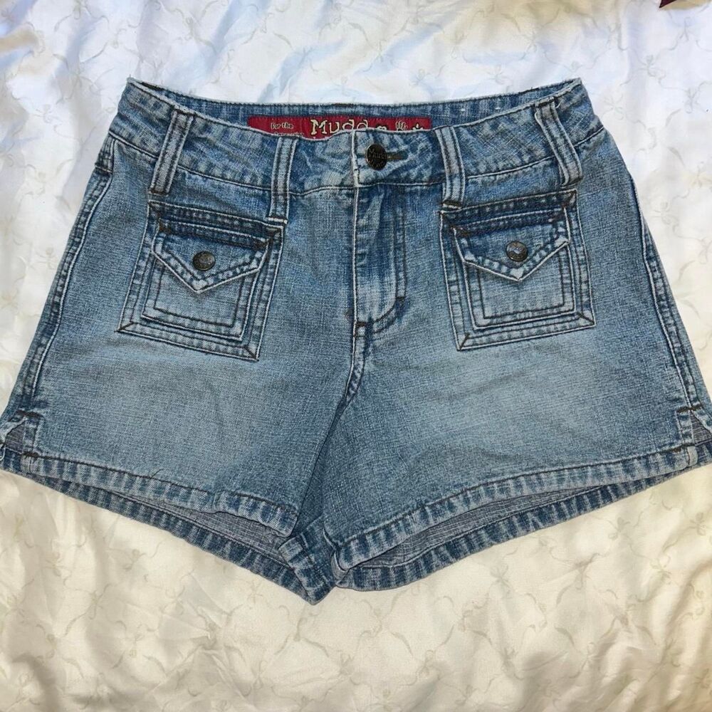 Mudd-clothing Women's Blue Shorts